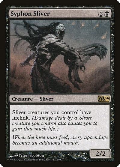 Syphon Sliver (M14) #117 Rare (Lightly Played) Magic 2014 (M14) Magic: The Gathering: 2013