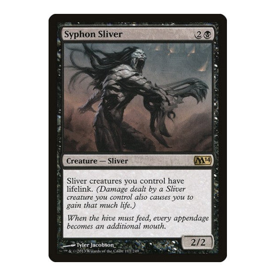 Syphon Sliver (M14) #117 Rare (Lightly Played) Magic 2014 (M14) Magic: The Gathering: 2013