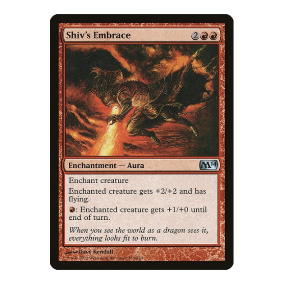 Shiv's Embrace (M14) #153 Uncommon (Lightly Played) Magic 2014 (M14) Magic: The Gathering: 2013