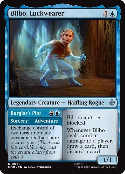 Bilbo Luckwearer (HOB) #32 Uncommon (Lightly Played) The Hobbit Magic: The Gathering: 2026