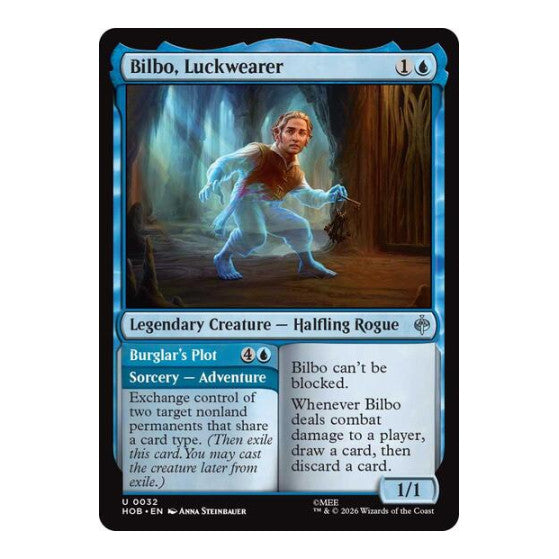 Bilbo, Luckwearer (HOB) #32 Uncommon (Lightly Played) The Hobbit Magic: The Gathering: 2026