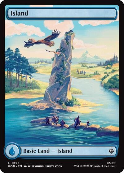 Island 0195 (HOB) #195 Land (Lightly Played) The Hobbit Magic: The Gathering: 2026