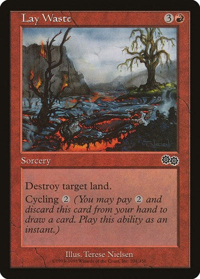 Lay Waste (USG) #201 Common (Lightly Played) Urza's Saga Magic: 1998
