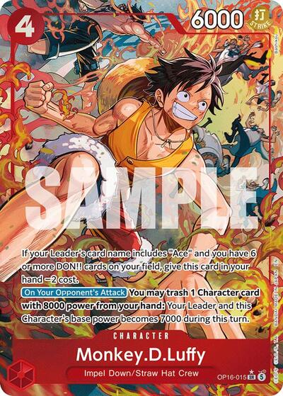 MonkeyDLuffy Alternate Art (OP16) #OP16-015 Secret Rare (Foil Near Mint) The Time of Battle One Piece Card Game: 2026