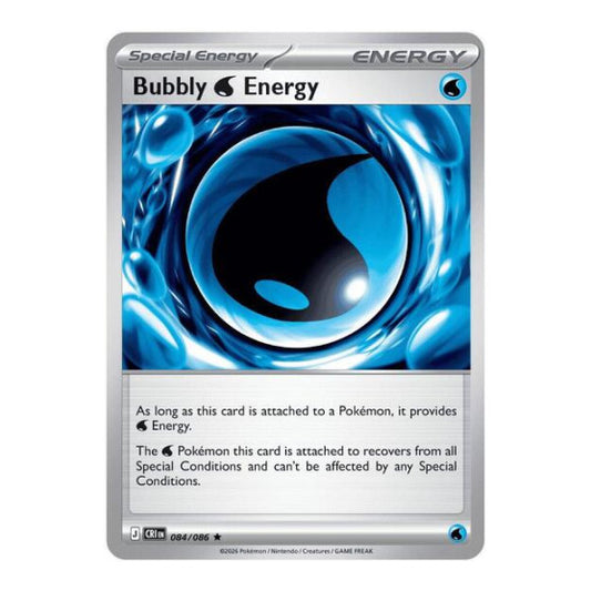 Bubbly W Energy (CRI) #084/086 Rare ME04: Chaos Rising Pokemon: 2026