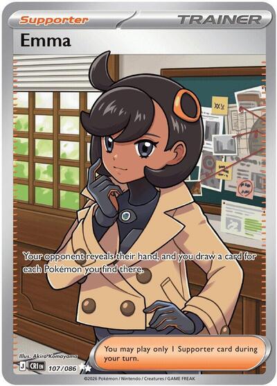 Emma 107 086 (CRI) #107/086 Ultra Rare (Holofoil Near Mint) ME04: Chaos Rising Pokemon: 2026