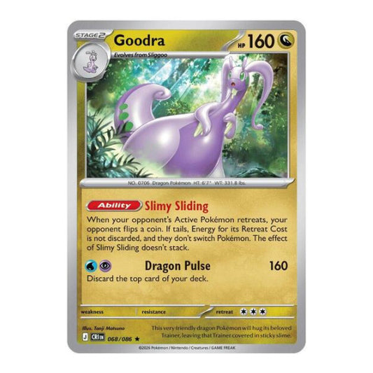 Goodra (CRI) #068/086 Rare ME04: Chaos Rising Pokemon: 2026
