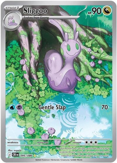 Sliggoo - 095/086 (CRI) #095/086 Illustration Rare (Holofoil Near Mint) ME04: Chaos Rising Pokemon: 2026