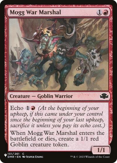 Mogg War Marshal (DMR) (LIST) #131 Common (Lightly Played) The List Reprints Magic: The Gathering: 2026