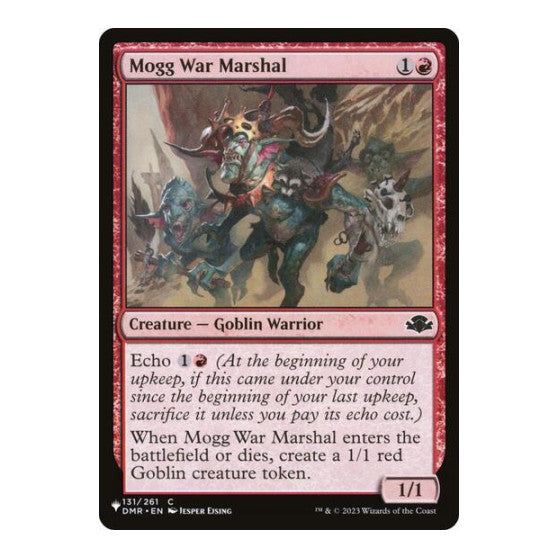 Mogg War Marshal (DMR) (LIST) #131 Common (Lightly Played) The List Reprints Magic: The Gathering: 2026