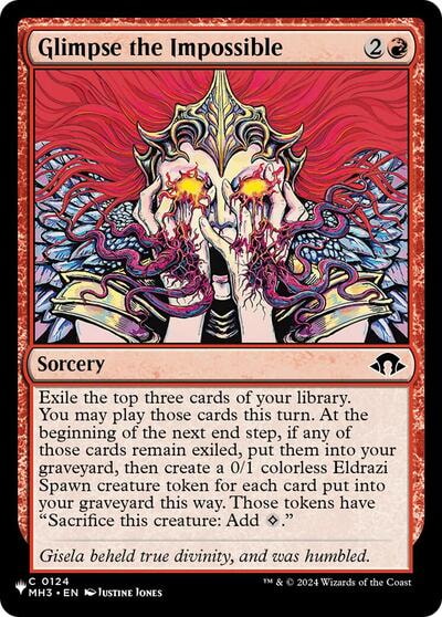 Glimpse the Impossible (LIST) #124 Common (Lightly Played) The List Reprints Magic: The Gathering: 2026
