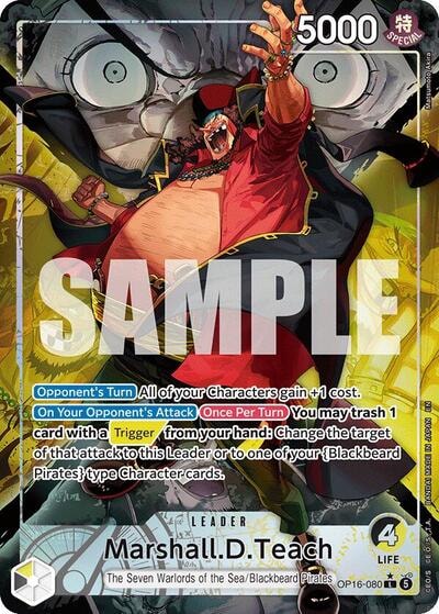 MarshallDTeach 080 Alternate Art (OP16) #OP16-080 Land (Foil Near Mint) The Time of Battle One Piece Card Game: 2026