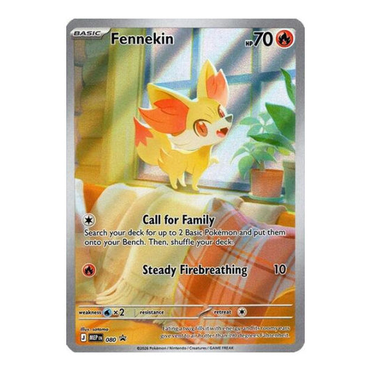 Fennekin - 080 (MEP) #080 Promo (Holofoil Near Mint) ME: Mega Evolution Promo Pokemon: 2025