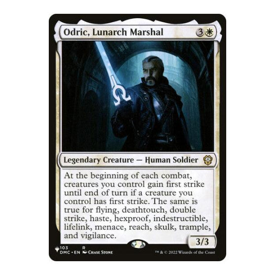 Odric, Lunarch Marshal (DMC) (LIST) #103 Rare (Lightly Played) The List Reprints Magic: The Gathering: 2026