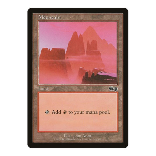 Mountain (346) (USG) #346 Land (Lightly Played) Urza's Saga Magic: The Gathering: 1998