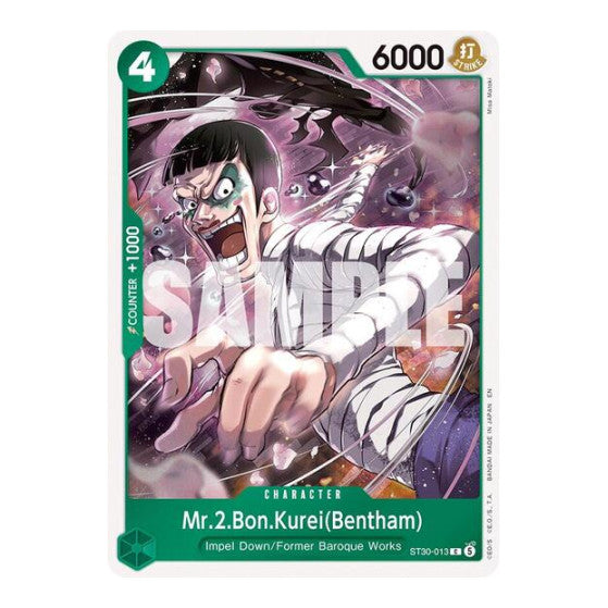 Mr.2.Bon.Kurei(Bentham) (ST-30) #ST30-013 Common ST-30: Starter Deck 30 EX Luffy & Ace One Piece Card Game: 2026