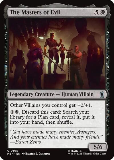 The Masters of Evil (MSH) #105 Uncommon (Lightly Played) Marvel Super Heroes Magic: The Gathering: 2026