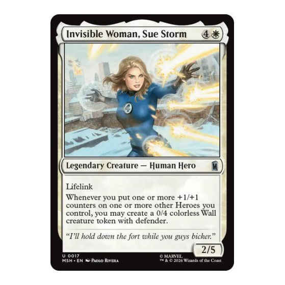 Invisible Woman, Sue Storm (MSH) #17 Uncommon (Foil Lightly Played) Marvel Super Heroes Magic: The Gathering: 2026