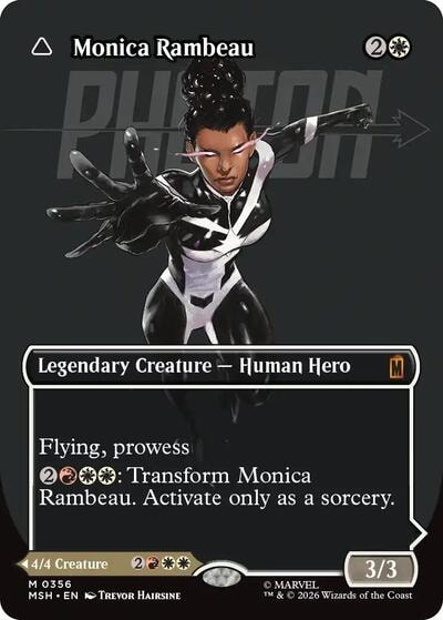 Monica Rambeau (Borderless) (0356) (MSH) #356 Mythic Rare (Near Mint) Marvel Super Heroes Magic: The Gathering: 2026