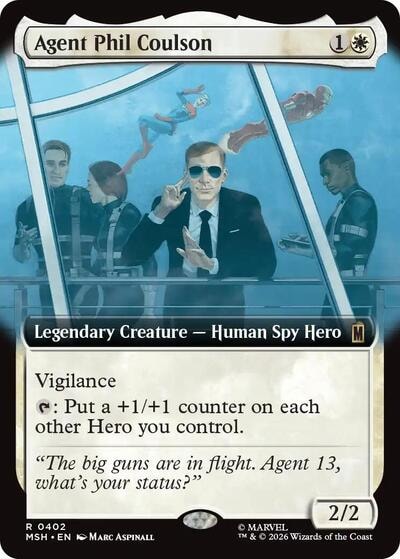 Agent Phil Coulson (Extended Art) (MSH) #402 Rare (Near Mint) Marvel Super Heroes Magic: The Gathering: 2026
