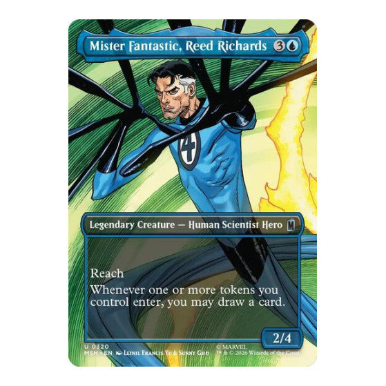 Mister Fantastic, Reed Richards (Borderless) (MSH) #320 Uncommon Marvel Super Heroes Magic: The Gathering: 2026