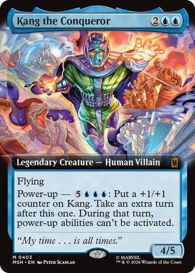 Kang the Conqueror (Extended Art) (MSH) #403 Mythic Rare (Foil Near Mint) Marvel Super Heroes Magic: The Gathering: 2026