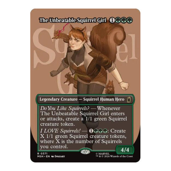The Unbeatable Squirrel Girl (Borderless) (MSH) #371 Rare (Near Mint) Marvel Super Heroes Magic: The Gathering: 2026