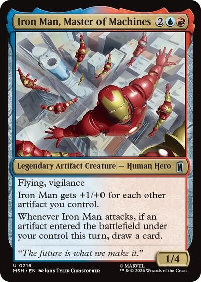 Iron Man, Master of Machines (MSH) #216 Uncommon (Lightly Played) Marvel Super Heroes Magic: The Gathering: 2026