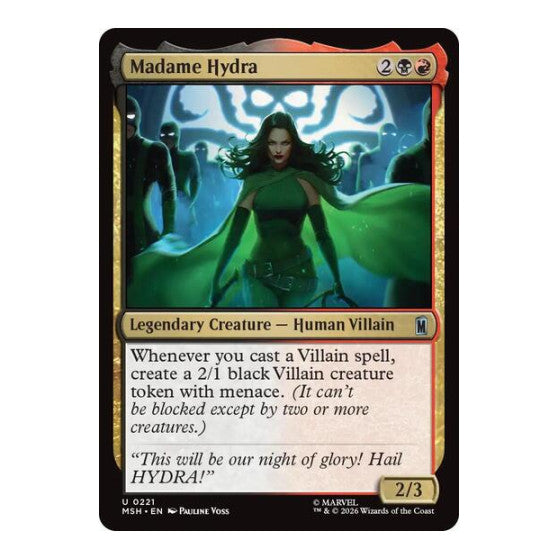 Madame Hydra (MSH) #221 Uncommon (Lightly Played) Marvel Super Heroes Magic: The Gathering: 2026