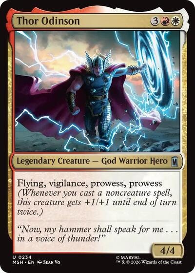 Thor Odinson (MSH) #234 Uncommon (Lightly Played) Marvel Super Heroes Magic: The Gathering: 2026