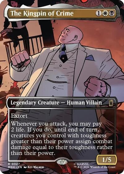 The Kingpin of Crime (Borderless) (0327) (MSH) #327 Rare (Foil Near Mint) Marvel Super Heroes Magic: The Gathering: 2026