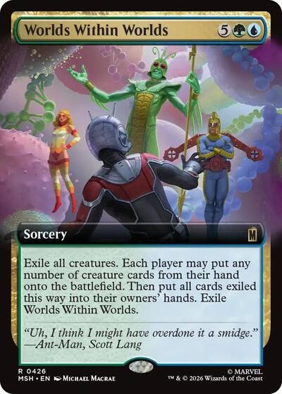 Worlds Within Worlds (Extended Art) (MSH) #426 Rare (Lightly Played) Marvel Super Heroes Magic: The Gathering: 2026