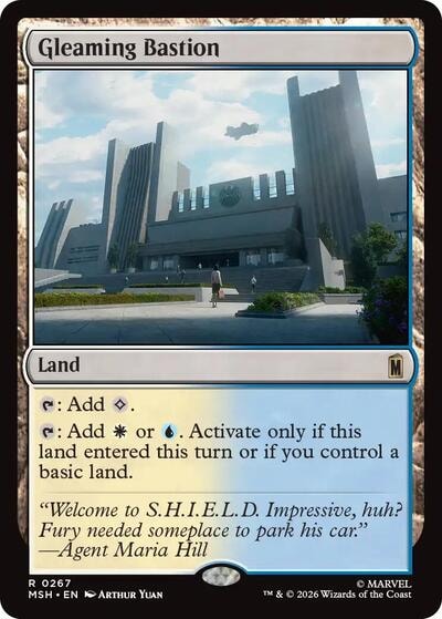 Gleaming Bastion (MSH) #267 Rare (Lightly Played) Marvel Super Heroes Magic: The Gathering: 2026