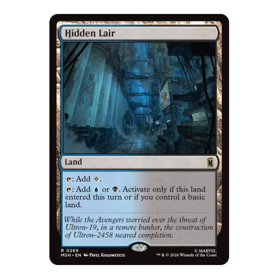 Hidden Lair (MSH) #269 Rare (Near Mint) Marvel Super Heroes Magic: The Gathering: 2026