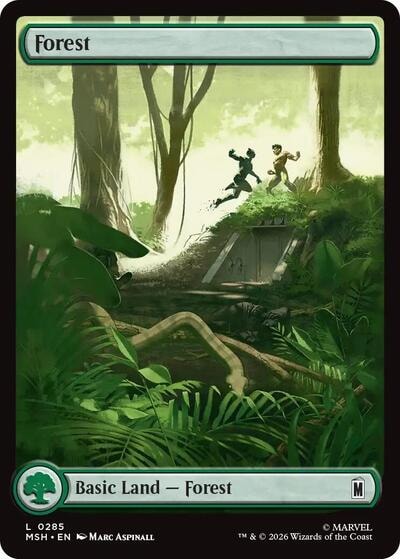 Forest (0285) (MSH) #285 Land (Lightly Played) Marvel Super Heroes Magic: The Gathering: 2026