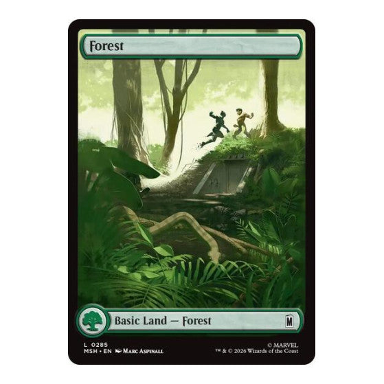 Forest (0285) (MSH) #285 Land (Lightly Played) Marvel Super Heroes Magic: The Gathering: 2026