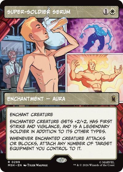 Super-Soldier Serum (Borderless) (MSH) #299 Rare (Near Mint) Marvel Super Heroes Magic: The Gathering: 2026