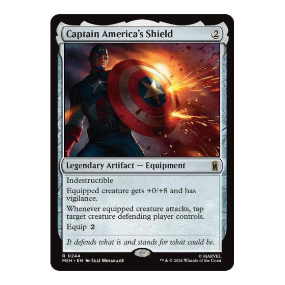 Captain America's Shield (MSH) #244 Rare (Near Mint) Marvel Super Heroes Magic: The Gathering: 2026