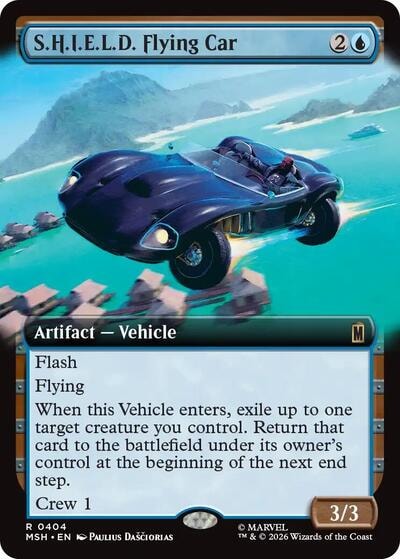 S.H.I.E.L.D. Flying Car (Extended Art) (MSH) #404 Rare (Foil Near Mint) Marvel Super Heroes Magic: The Gathering: 2026