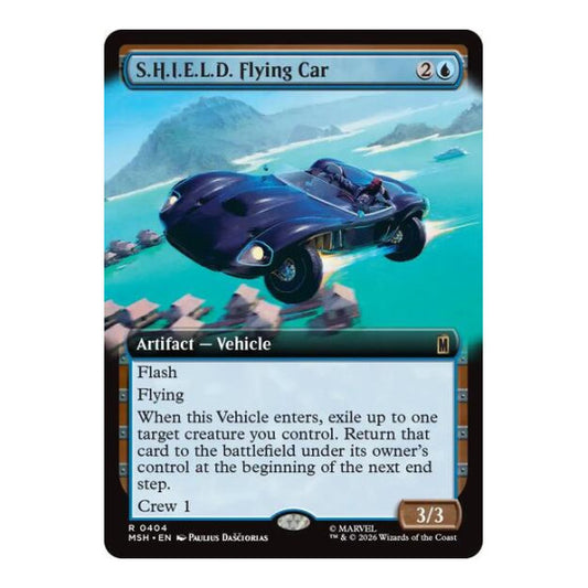 S.H.I.E.L.D. Flying Car (Extended Art) (MSH) #404 Rare (Foil Near Mint) Marvel Super Heroes Magic: The Gathering: 2026