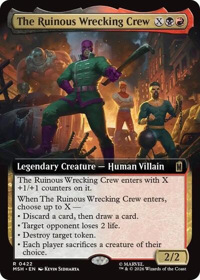 The Ruinous Wrecking Crew (Extended Art) (MSH) #422 Rare (Near Mint) Marvel Super Heroes Magic: The Gathering: 2026