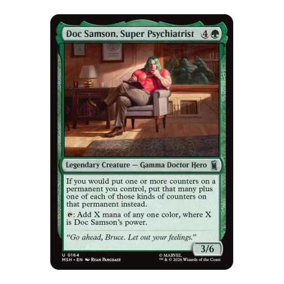 Doc Samson, Super Psychiatrist (MSH) #164 Uncommon (Lightly Played) Marvel Super Heroes Magic: The Gathering: 2026