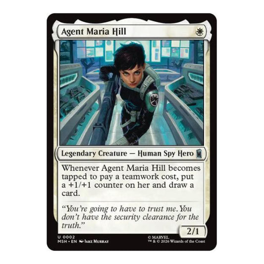 Agent Maria Hill (MSH) #2 Uncommon (Lightly Played) Marvel Super Heroes Magic: The Gathering: 2026