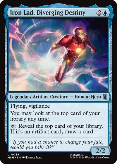 Iron Lad, Diverging Destiny (MSH) #59 Uncommon (Lightly Played) Marvel Super Heroes Magic: The Gathering: 2026