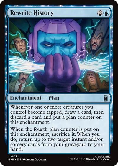 Rewrite History (MSH) #71 Uncommon (Lightly Played) Marvel Super Heroes Magic: The Gathering: 2026