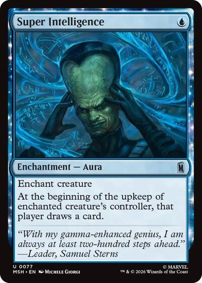 Super Intelligence (MSH) #77 Uncommon (Lightly Played) Marvel Super Heroes Magic: The Gathering: 2026