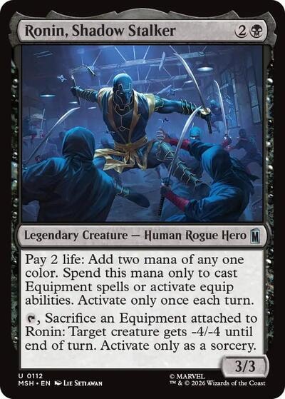 Ronin, Shadow Stalker (MSH) #112 Uncommon (Lightly Played) Marvel Super Heroes Magic: The Gathering: 2026