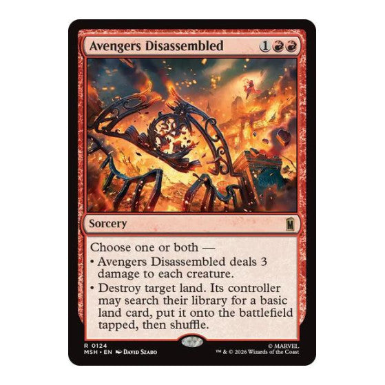 Avengers Disassembled (MSH) #124 Rare (Near Mint) Marvel Super Heroes Magic: The Gathering: 2026