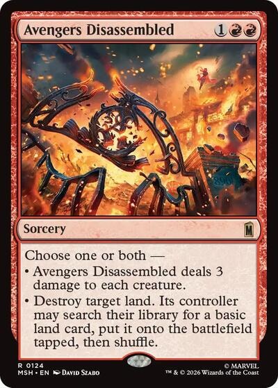 Avengers Disassembled (MSH) #124 Rare (Near Mint) Marvel Super Heroes Magic: The Gathering: 2026