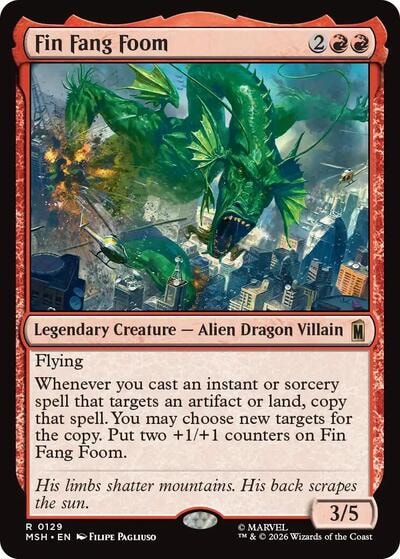 Fin Fang Foom (MSH) #129 Rare (Lightly Played) Marvel Super Heroes Magic: The Gathering: 2026